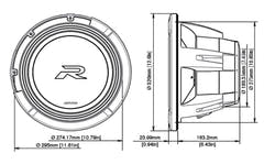 Alpine R2-W12D4 subwoofer Type-R 12" 4 Ohm