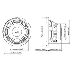 Subwoofer Alpine S2-W8D4 8" doppia bobina 4 ohm