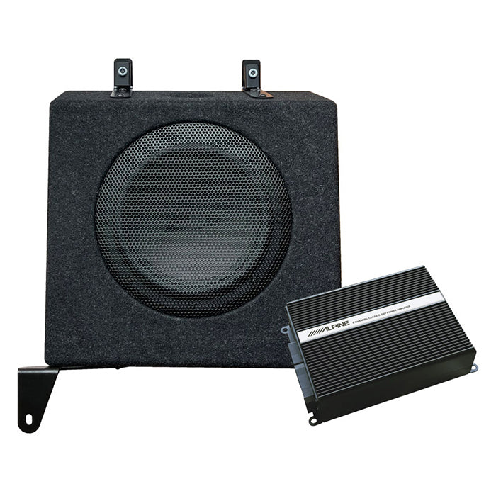 Sistema DSP e subwoofer Alpine per Ford Transit Custom 7