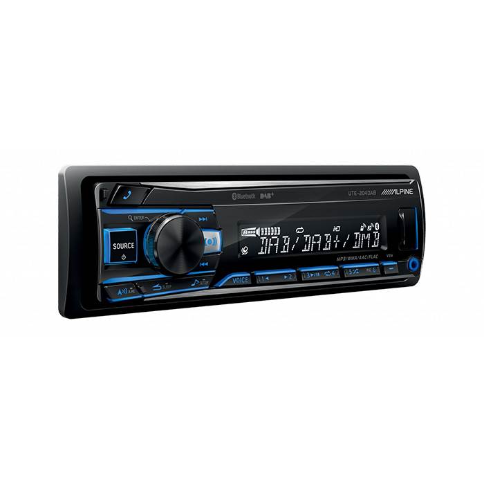 ALPINE UTE-204DAB Autoradio 1-DIN con Bluetooth e DAB+