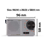 Radio FM portatile tascabile Caliber HPG311R