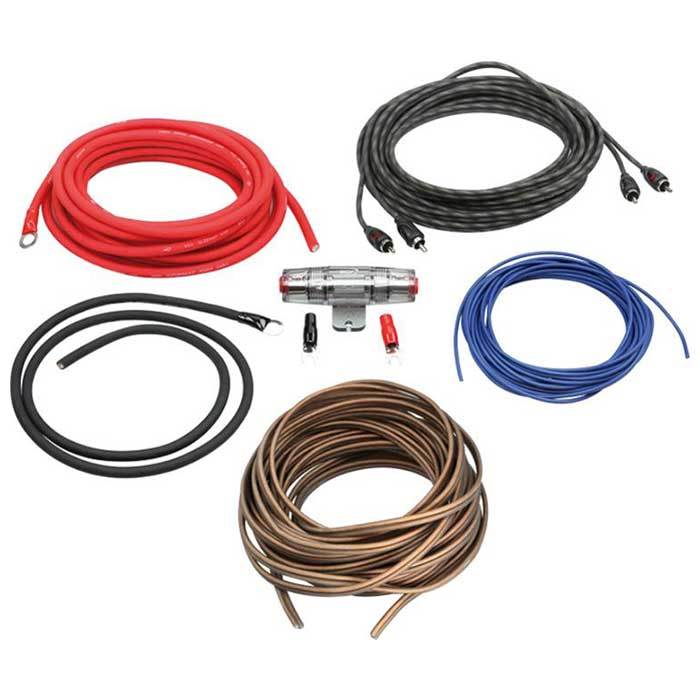 Kit cavi amplificatore auto 2 canali (10mm2)