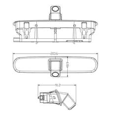 Telecamera posteriore Fiat Doblo 2, Opel Combo d