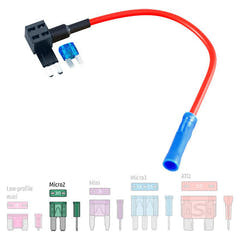 Presa Ampire per fusibile MICRO2 10A (ACZ) - 1 pz.