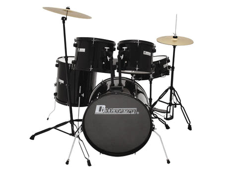DiMavery DS-200 Set di Batteria, Nero