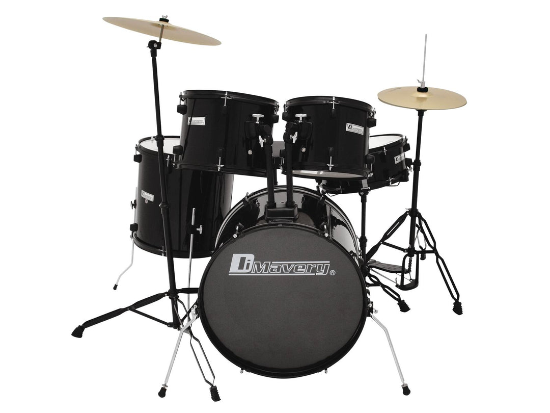 DiMavery DS-200 Set di Batteria, Nero