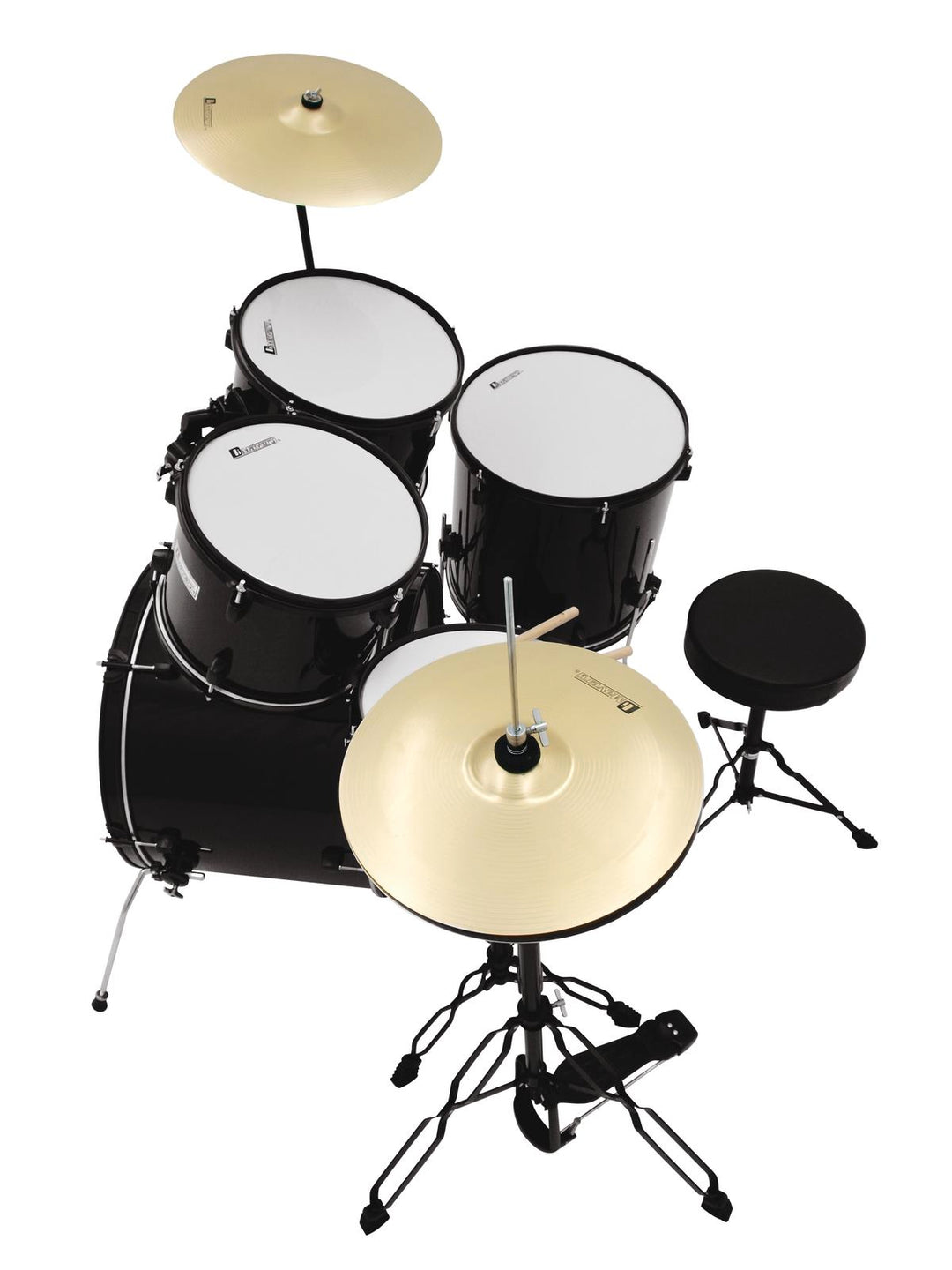 DiMavery DS-200 Set di Batteria, Nero