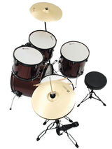 DiMavery DS-200 Set di Batteria, Rosso