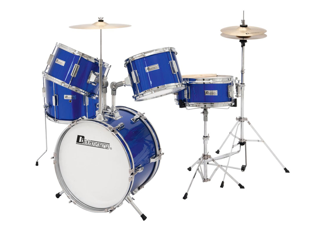DiMavery JDS-305 Set di Batteria per Bambini (Blu)