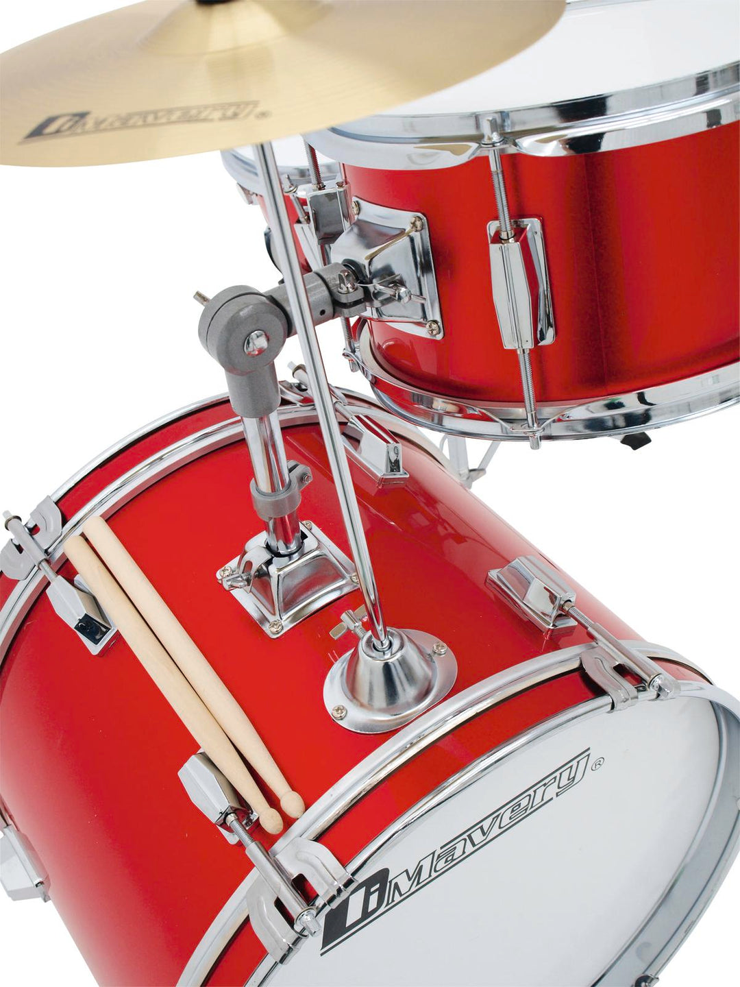 DiMavery JDS-203 Set di Batteria per Bambini (Rosso)