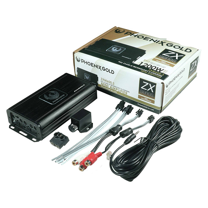 Miniamplificatore Phoenix Gold a 3 canali 2x75W - 350W RMS
