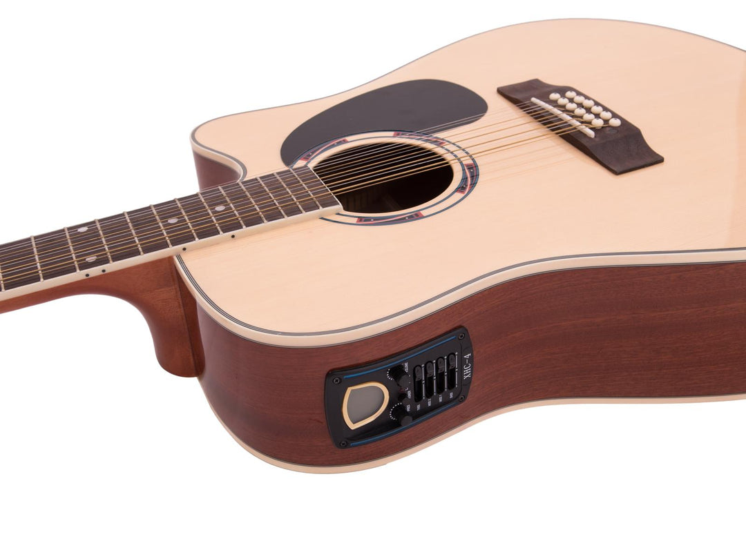 DiMavery DR-612 Chitarra Western 12 corde (Naturale)