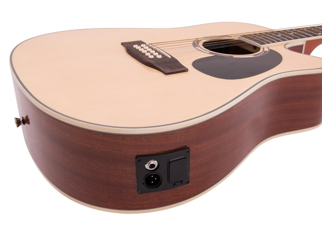 DiMavery DR-612 Chitarra Western 12 corde (Naturale)