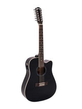 DiMavery DR-612 Chitarra Western 12 corde (Nero)