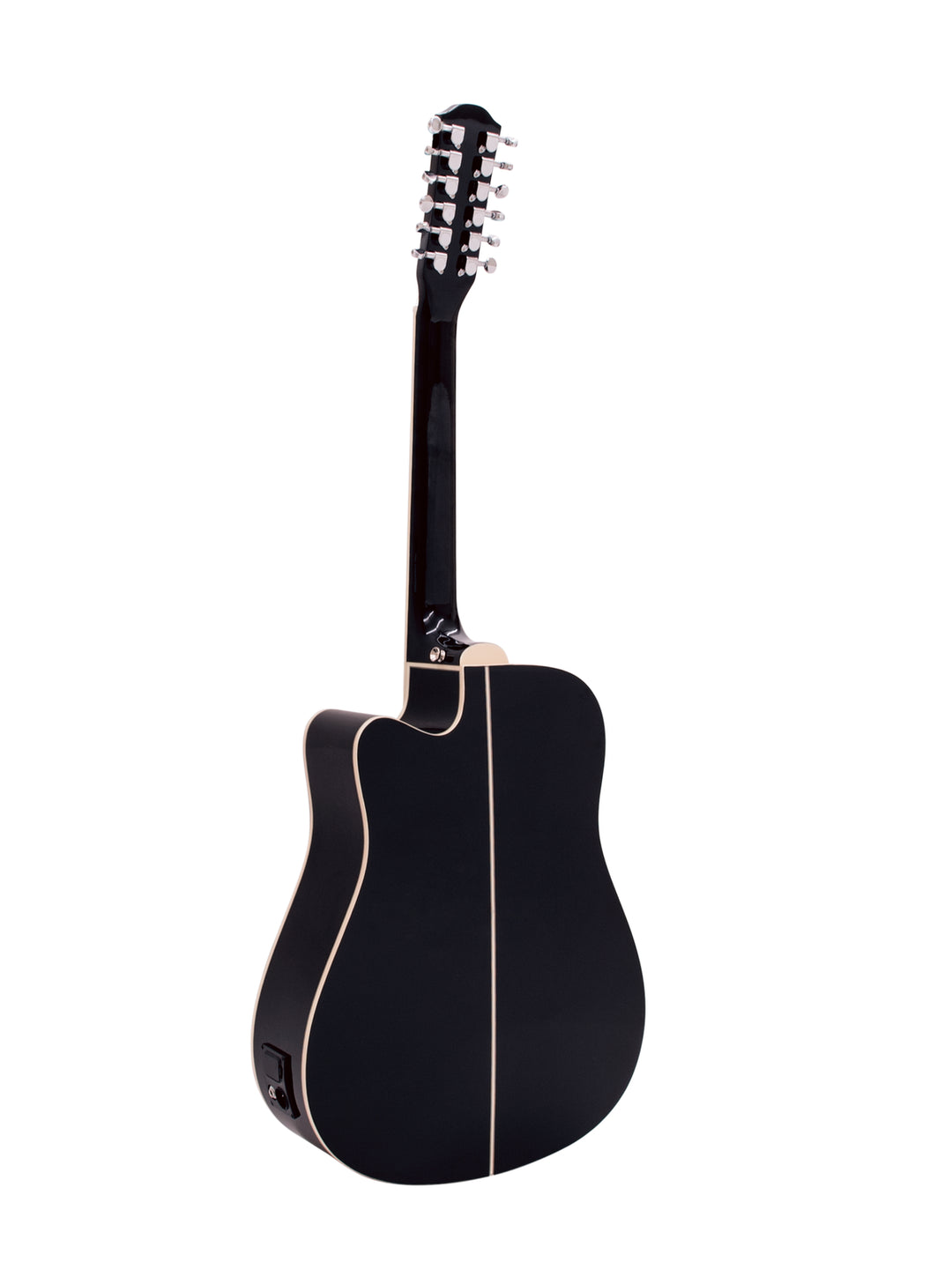 DiMavery DR-612 Chitarra Western 12 corde (Nero)