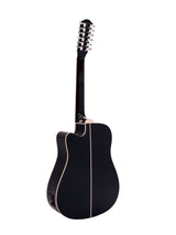 DiMavery DR-612 Chitarra Western 12 corde (Nero)