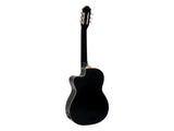 DiMavery CN-600E Classical Guitar, Black