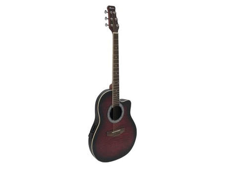 DiMavery RB-300 Roundback Guitar - Red