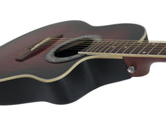 DiMavery RB-300 Roundback Guitar - Red