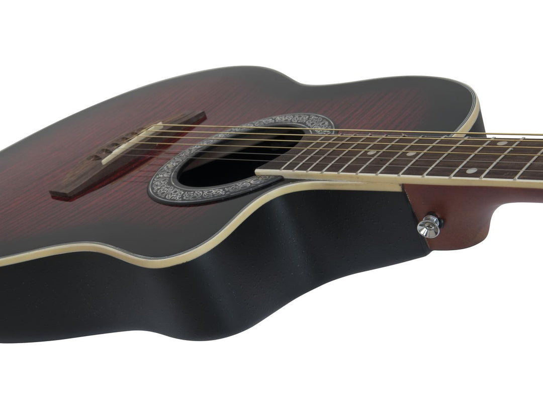 DiMavery RB-300 Roundback Guitar - Red