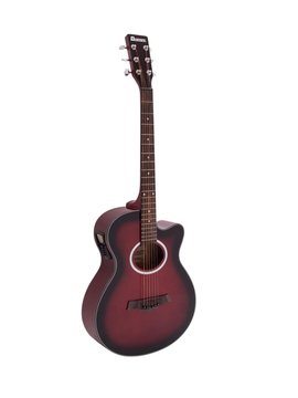 DiMavery AW-400 Western Guitar - Redburst