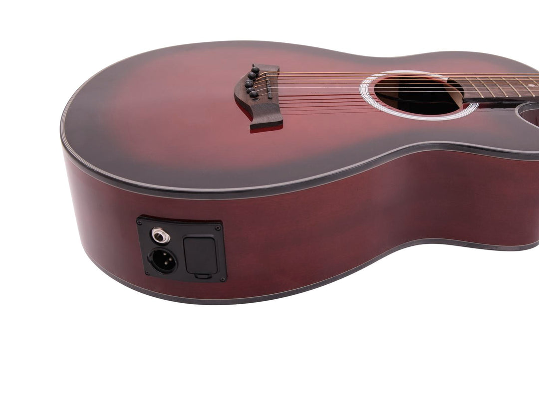 DiMavery AW-400 Western Guitar - Redburst
