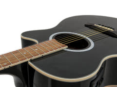 DiMavery AW-400 Chitarra Western (Nero)