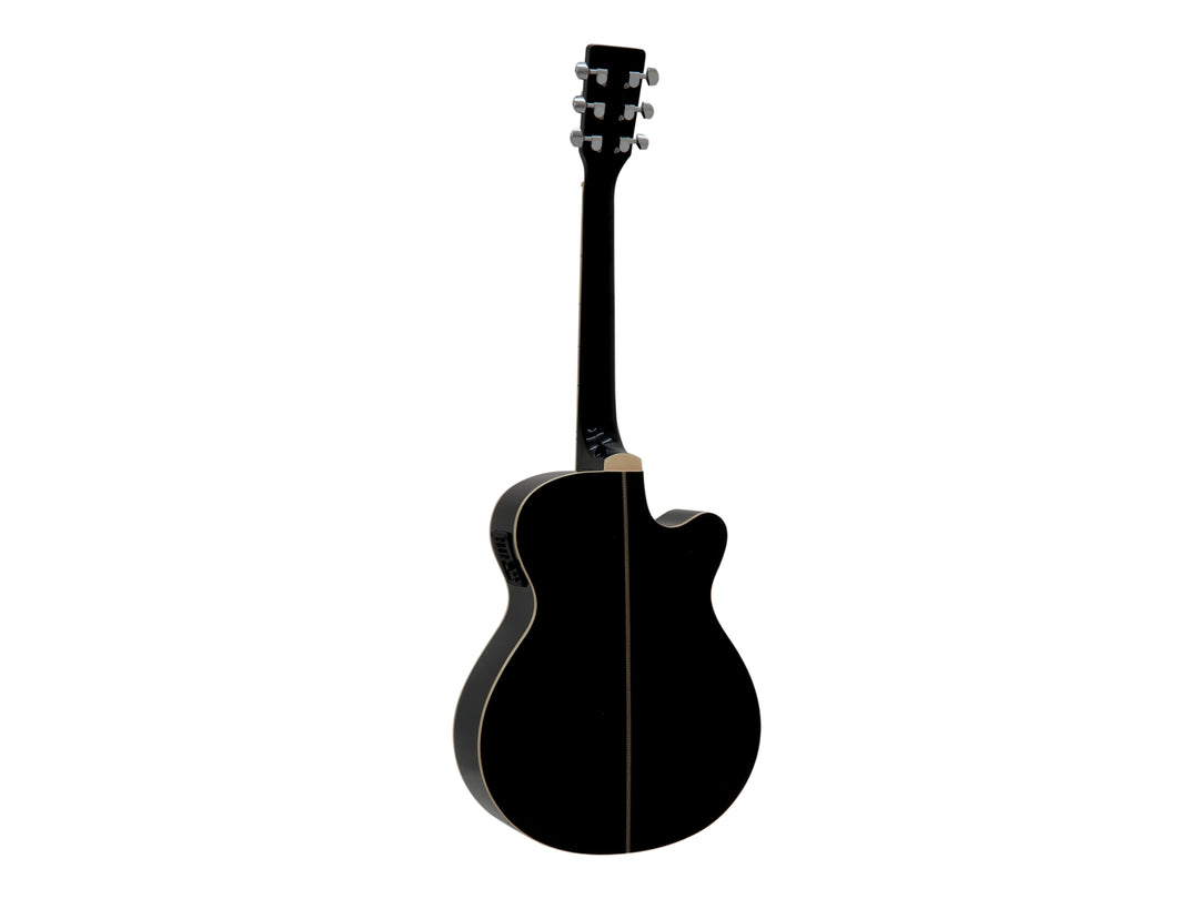 DiMavery AW-400 Chitarra Western LH (Nero)