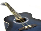 DiMavery AW-303 Chitarra Western (Blu burst)