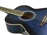 DiMavery AW-303 Chitarra Western (Blu burst)