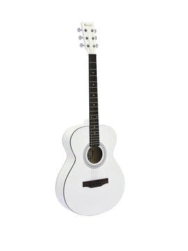 DiMavery AW-303 Chitarra Western (Bianco)