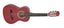 DiMavery AC-303 Chitarra classica spagnola 1/2 (Rosso)