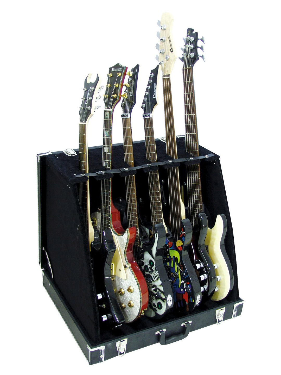 DiMavery Flightcase Supporto per 6 Chitarre