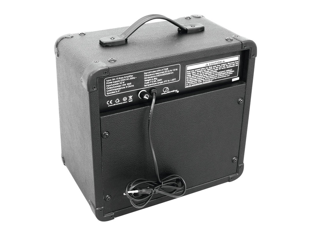 DiMavery BA-15 Amplificatore per Basso 15W Nero