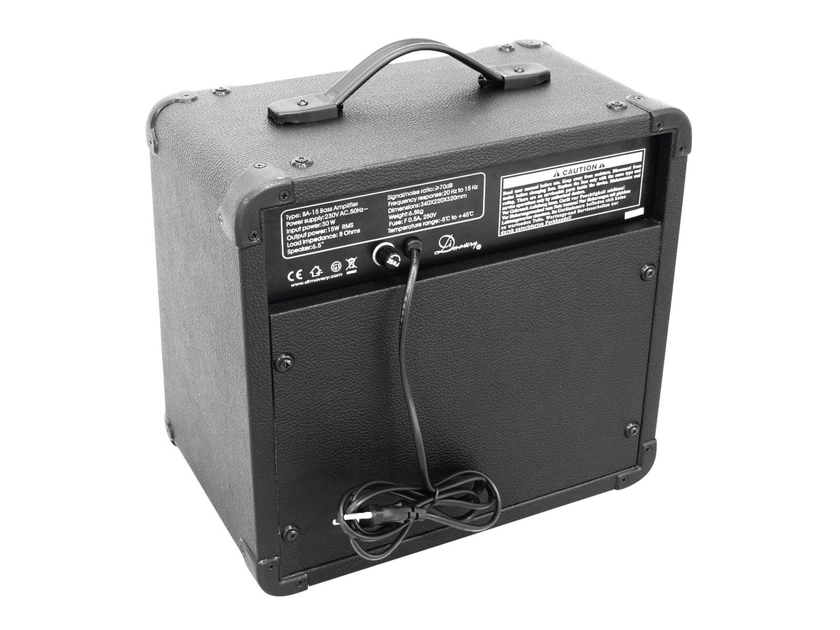 DiMavery BA-15 Amplificatore per Basso 15W Nero