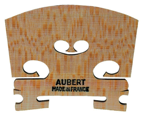 Ponticello per violino Aubert Mirror Cut modello 5, 3/4, larghezza del piede 38 mm
