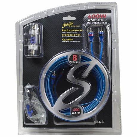 Kit cavi amplificatore auto 2 canali (10mm2)