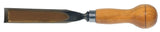 Stubai sgorbia semicircolare per violoncello, 35 mm, manico in legno