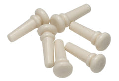 GEWA bottone terminale in PVC bianco sporco per chitarre, 6 pezzi