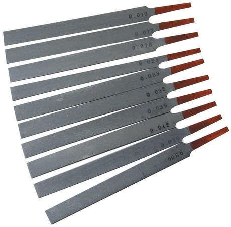 Hosco lime giapponesi per capotasto, set da 10 da .010" a .056"