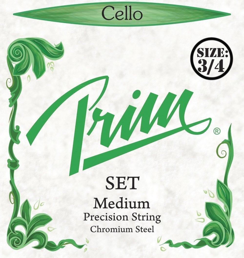 Prim Precision set di corde per violoncello 3/4, acciaio cromato, medium
