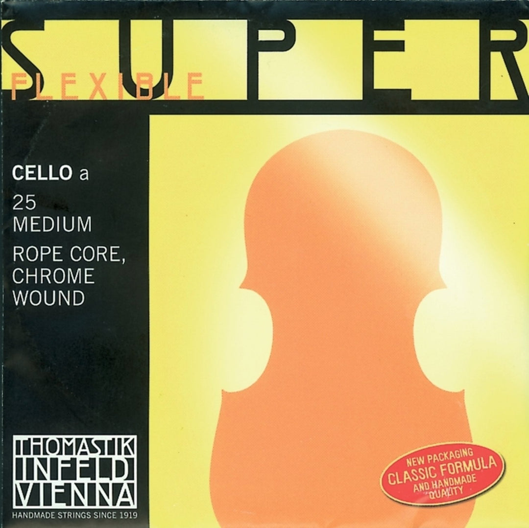 Corde per violoncello Thomastik-Infeld Superflexible con anima in corda - Medium (25)