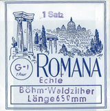 Romana set di corde per Böhm-waldzither, 9 corde, 2 occhielli