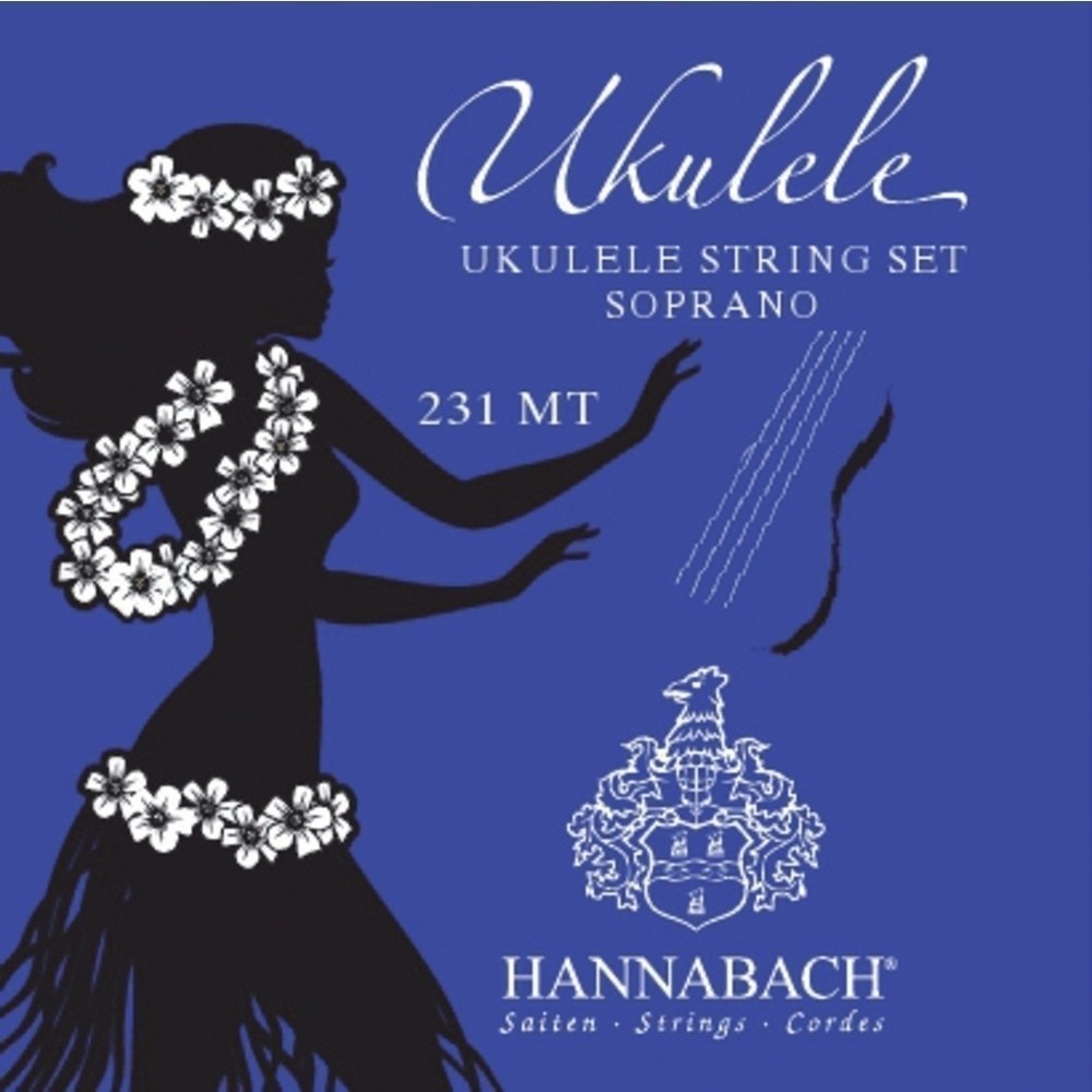 Hannabach 231 set di corde per ukulele soprano, accordatura europea
