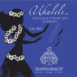 Hannabach 231 set di corde per ukulele soprano, accordatura europea