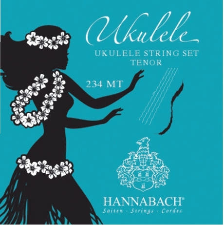 Hannabach 234 set di corde per ukulele tenore, accordatura hawaiana