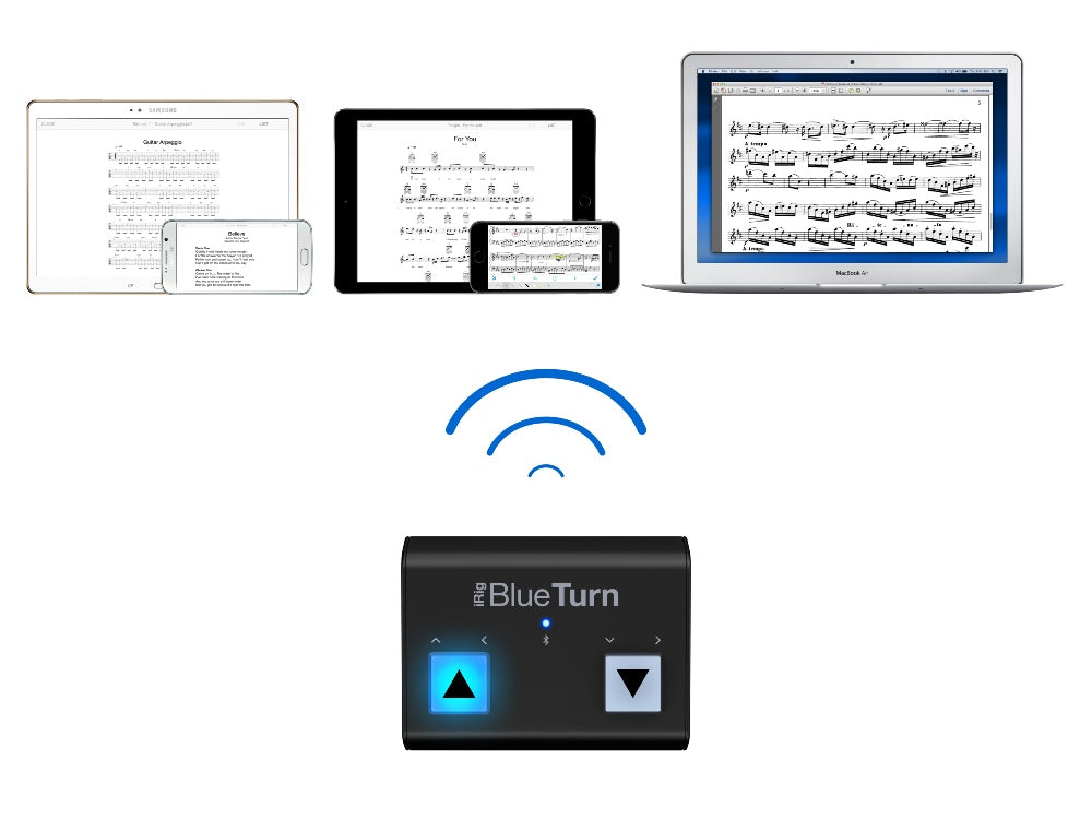 IK Multimedia iRig Blueturn Pedale per iOS