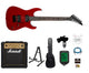 Jackson JS11 Dinky El-guitar Starter Kit (Metallic Red)