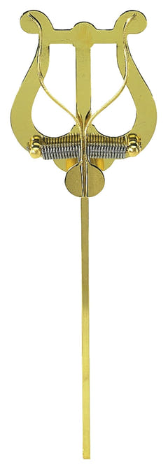 GEWA lira, medium, ottone giallo, 2 portapartiture