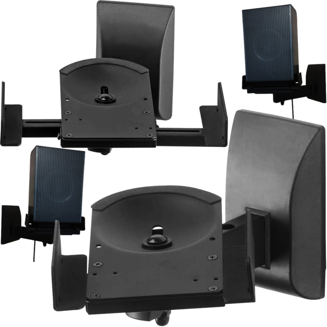 Staffe da parete per altoparlanti, set da 2 pezzi (25kg)